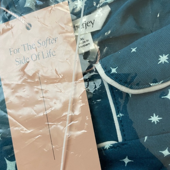 NWT! Eberjey Teal Modal Long Sleeve Pajama Set - Picture 8 of 10